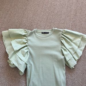 Zara Puff Sleeve Bodysuit